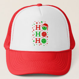 Ho Ho Ho Pickleball – Grappige Kerstsport Trucker Pet