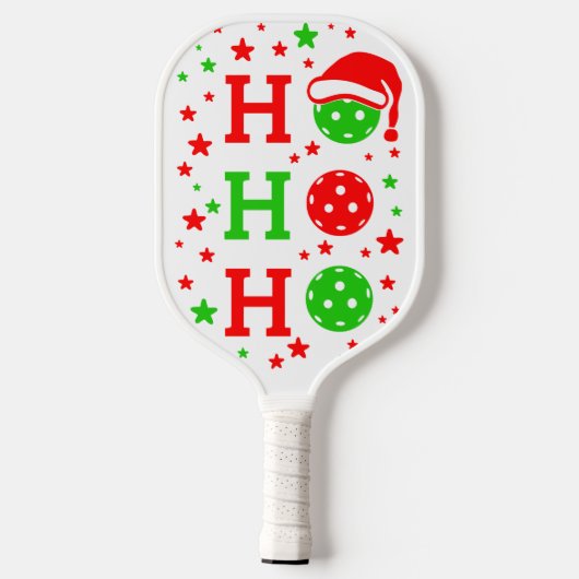 Ho, Ho, Ho Pickleball Kerstmis Paddle (Achterkant)