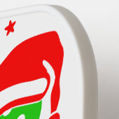 Ho, Ho, Ho Pickleball Kerstmis Pickleball Paddle (Links Detail)