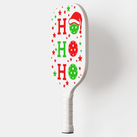 Ho, Ho, Ho Pickleball Kerstmis Pickleball Paddle (Links)