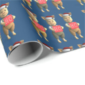 Ho Ho Ho Piglets Cadeaupapier (Rol Hoek)