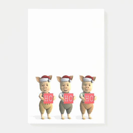 Ho Ho Ho Piglets Post-it® Notes (Voorkant)