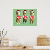 Ho Ho Ho Piglets Poster (Keuken)