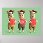 Ho Ho Ho Piglets Poster (Voorkant)