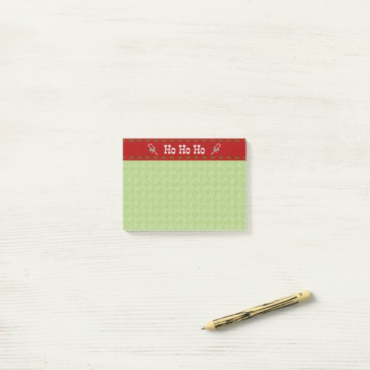 Ho Ho Ho Post-it® Notes (Op bureau)