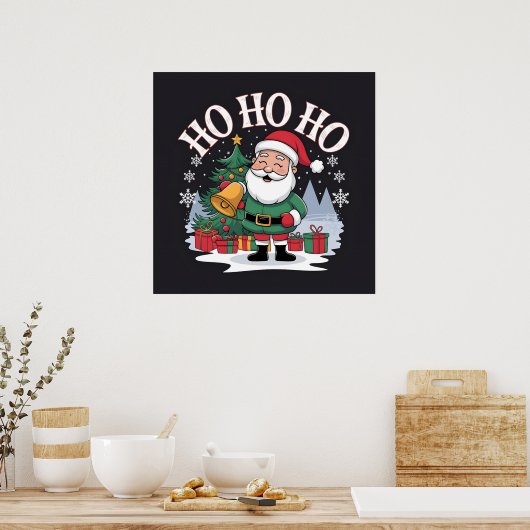 Ho Ho Ho Poster (Keuken)