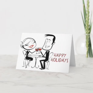 **HO HO HO POUR THE MERLOT* SECULAIRE CHRISTMAS FEESTDAGEN KAART