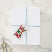 Ho Ho Ho Prettig Kerstfeest Cadeaulabel (Met Touw)