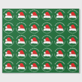 Ho ho ho Prettig kerstfeest Cadeaupapier (Vlak)