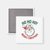 HO HO HO PRETTIG KERSTFEEST MAGNEET (Voorkant / Achterkant)
