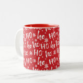 Ho-Ho-Ho Prettig Kerstmis Keramische Mok (Voorkant links)