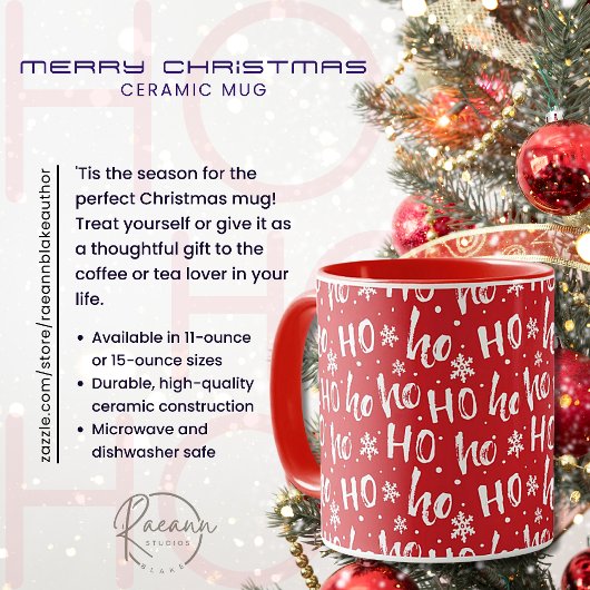 Ho-Ho-Ho Prettig Kerstmis Keramische Mok