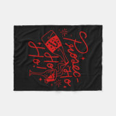 Ho Ho Ho Prosecco Christmas Tee Funny Wine Lover H Fleece Deken (Voorkant (Horizontaal))