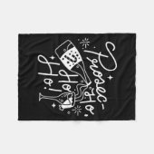 Ho Ho Ho Prosecco Christmas Tee Funny Wine Lover H Fleece Deken (Voorkant (Horizontaal))