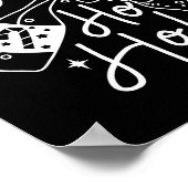 Ho Ho Ho Prosecco Christmas Tee Funny Wine Lover H Poster (Hoek)