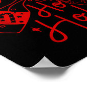 Ho Ho Ho Prosecco Christmas Tee Funny Wine Lover H Poster (Hoek)