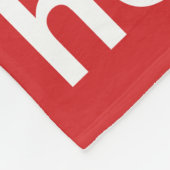 Ho Ho Ho Red Fleece Deken (Hoek)