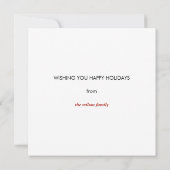 Ho Ho Ho Red Kerstbomen Wintervakantiekaart (Achterkant)