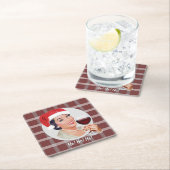 Ho! Ho! Ho! Red Pset Kartonnen Onderzetters (Insitu)