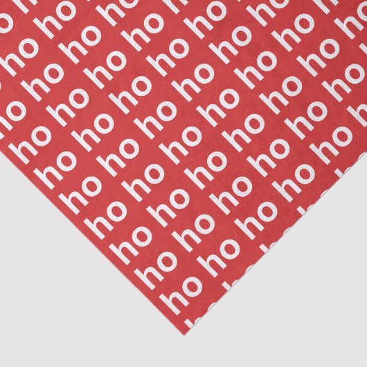 Ho Ho Ho Red Tissuepapier (Detail)