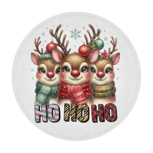 Ho ho ho Rendier Snijplank (Voorkant)