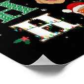 Ho Ho Ho Retrievers Golden Xmas Outfit Christmas C Poster (Hoek)