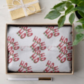 HO, HO, HO! Rode Glitters Kerstmis Tissuepapier (Geschenk)