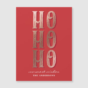 Ho Ho Ho. Rode kersttypografie. Santa Claus
