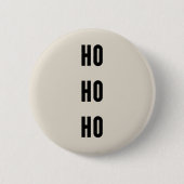 Ho Ho Ho Ronde Button 5,7 Cm (Voorkant)
