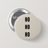 Ho Ho Ho Ronde Button 5,7 Cm (Voorkant /achterkant)