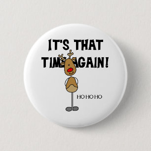 Ho Ho Ho Ronde Button 5,7 Cm