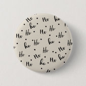Ho ho ho ronde button 5,7 cm (Voorkant)