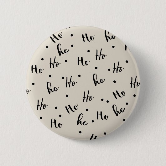 Ho ho ho ronde button 5,7 cm (Voorkant)