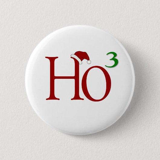 Ho Ho Ho Ronde Button 5,7 Cm (Voorkant)
