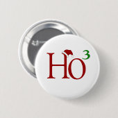 Ho Ho Ho Ronde Button 5,7 Cm (Voorkant /achterkant)