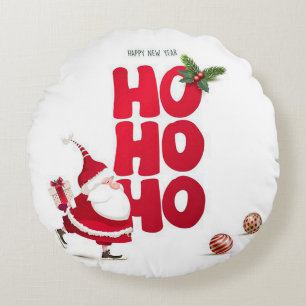 Ho Ho Ho Ronde Kerst Sierkussen Rond Kussen
