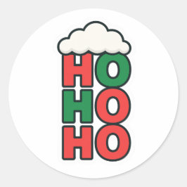 Ho Ho Ho Ronde Sticker