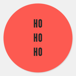Ho Ho Ho Ronde Sticker