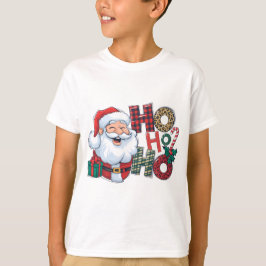 Ho Ho Ho Santa Christmas Design – feestelijke vaka T-shirt