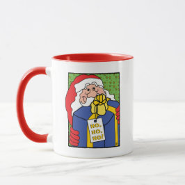 "HO, HO, HO!" SANTA CLAUS Classic White Coffee Mok