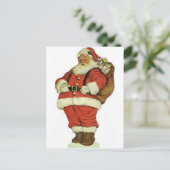 Ho Ho Ho Santa Claus Feestdagenkaart (Staand voorkant)