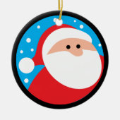 Ho Ho Ho! Santa Claus Keramisch Ornament (Voorkant)