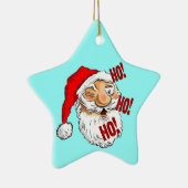 Ho Ho Ho Santa Claus Keramisch Ornament (Rechts)