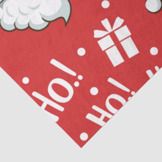 Ho! Ho! Ho! Santa Claus | kerstpapier Tissuepapier (Detail)