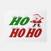 Ho Ho Ho Santa Claus kersttypografie Deurmat (Voorkant)