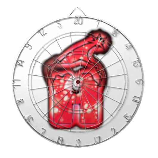 Ho Ho Ho! Santa Claus Pet Merry kerstster Dartbord (Voorkant)