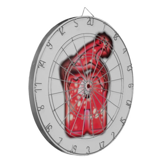 Ho Ho Ho! Santa Claus Pet Merry kerstster Dartbord (Voorkant Links)