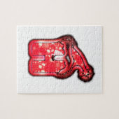 Ho Ho Ho! Santa Claus Pet Merry kerstster Legpuzzel (Horizontaal)