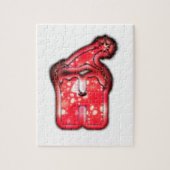 Ho Ho Ho! Santa Claus Pet Merry kerstster Legpuzzel (Verticaal)