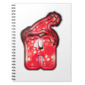 Ho Ho Ho! Santa Claus Pet Merry kerstster Notitieboek (Voorkant)